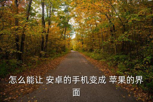 安卓系统变成苹果系统软件