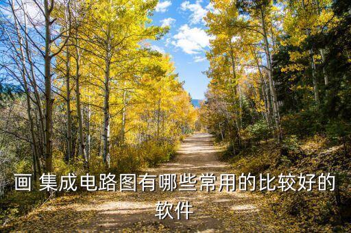 画 集成电路图有哪些常用的比较好的软件