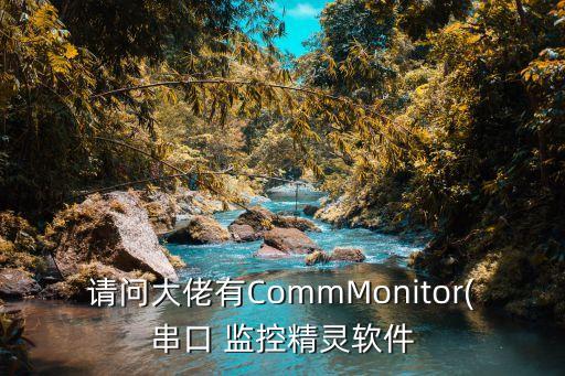 请问大佬有CommMonitor(串口 监控精灵软件