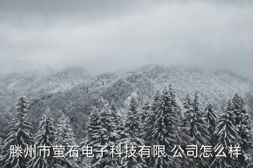滕州市萤石电子科技有限 公司怎么样