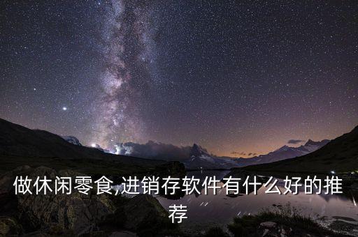 做休闲零食,进销存软件有什么好的推荐