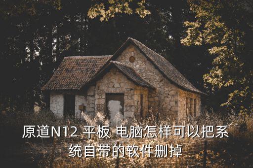 原道N12 平板 电脑怎样可以把系统自带的软件删掉