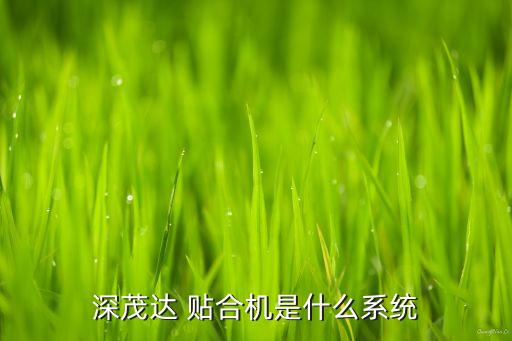 深茂达 贴合机是什么系统