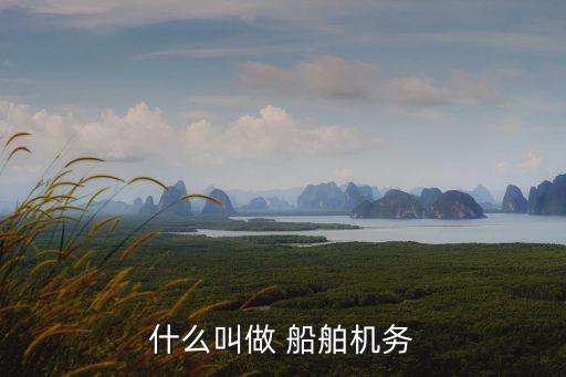 什么叫做 船舶机务