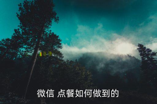 点餐系统软件试用