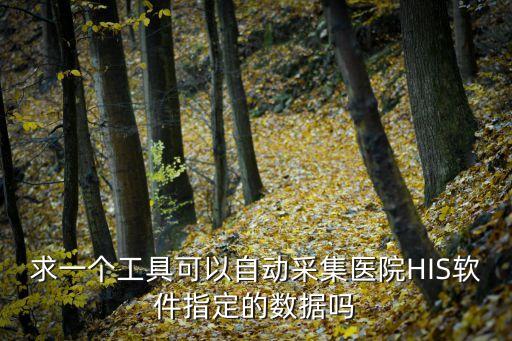 求一个工具可以自动采集医院HIS软件指定的数据吗