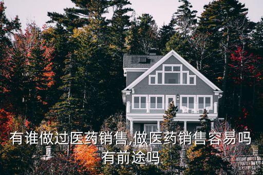 有谁做过医药销售,做医药销售容易吗有前途吗