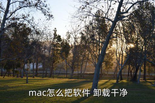  mac怎么把软件 卸载干净