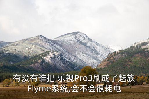 有没有谁把 乐视Pro3刷成了魅族Flyme系统,会不会很耗电