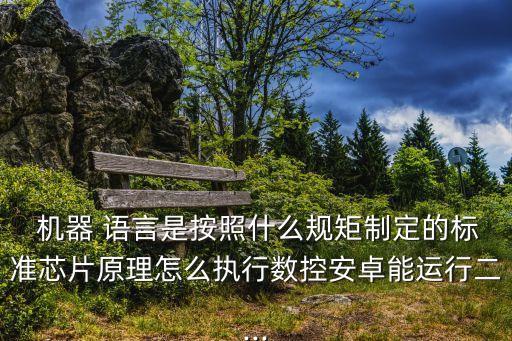  机器 语言是按照什么规矩制定的标准芯片原理怎么执行数控安卓能运行二...