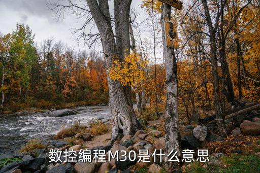 数控编程M30是什么意思