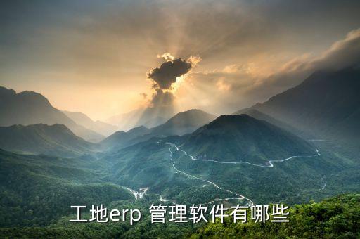 工地erp 管理软件有哪些