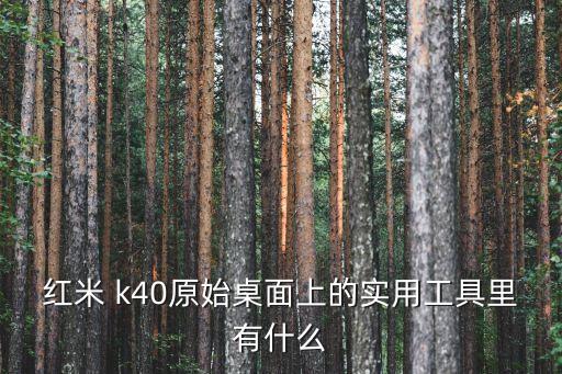 红米 k40原始桌面上的实用工具里有什么