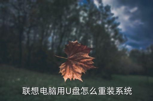 联想u盘装机系统软件