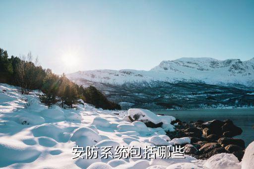  安防系统包括哪些