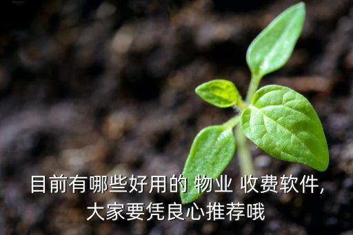 目前有哪些好用的 物业 收费软件,大家要凭良心推荐哦