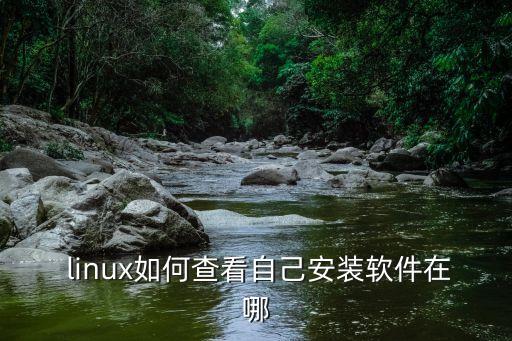  linux如何查看自己安装软件在哪