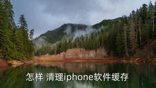 怎样 清理iphone软件缓存