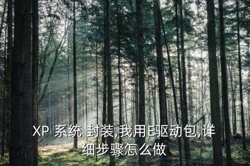 xp系统怎么封装系统软件