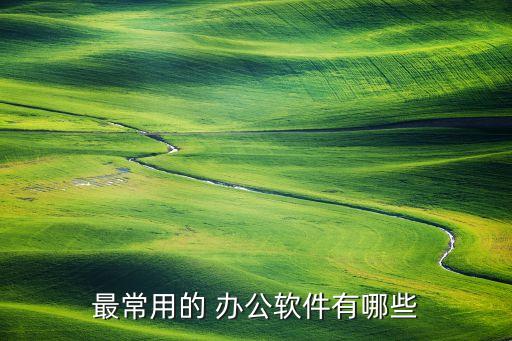 最常用的 办公软件有哪些