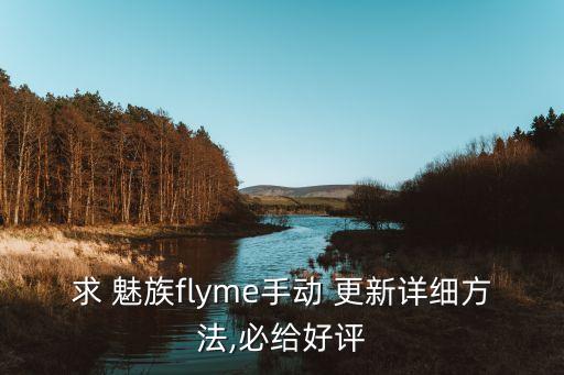 求 魅族flyme手动 更新详细方法,必给好评
