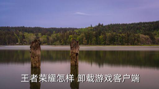  王者荣耀怎样 卸载游戏客户端