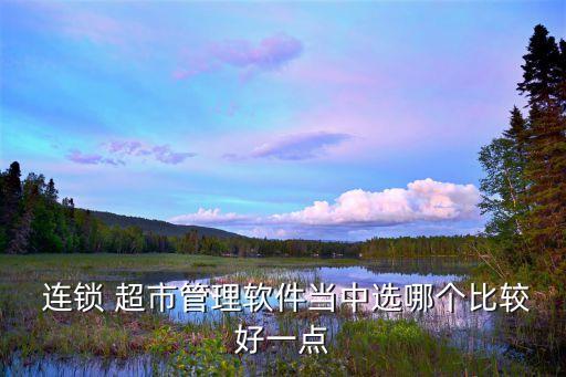 连锁超市电脑系统软件