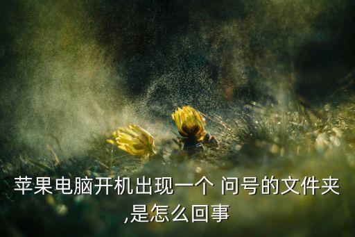 苹果电脑开机出现一个 问号的文件夹,是怎么回事