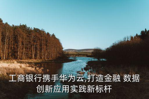 工商银行携手华为云,打造金融 数据创新应用实践新标杆